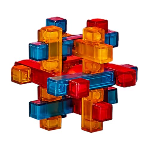 Povanjer Gehirnpuzzles für Erwachsene – Entsperren Sie das Luban Kongming Lock Puzzle – Lernspielzeug IQ-Test, Logik-Puzzle, Weihnachtsgeburtstagsgeschenke für Jugendliche und von Povanjer