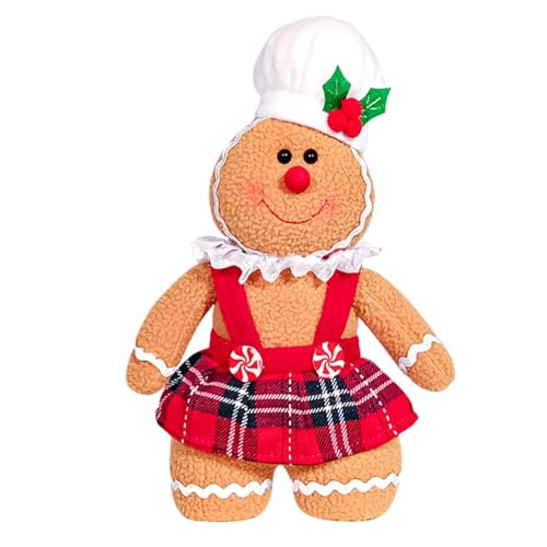 Povanjer Gewürz-Plüschtier, Weihnachtsgewürz-Mann, Plüsch, Plüschtier, Gingy aus Gewürzen, Huthalter, Weihnachtsdekoration aus Gewürzen, Plüschmann aus Gewürzen von Povanjer