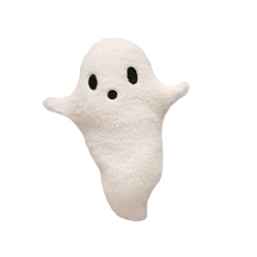 Povanjer Halloween-Plüschtier, Geister-Plüschtier – Halloween Geist aus weißem Plüsch, dekoratives Plüschtier aus lustigem Geist, niedliches Kuschelkissen, Povanjer Halloween-Plüschtier, Geister-Plüschtier – Halloween Geist aus weißem Plüsch, dekoratives Plüschtier aus lustigem Geist, niedliches Kuschelkissen, von Povanjer