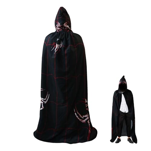 Povanjer Halloween-Umhang, Halloween-Umhang | Langer Kapuzenumhang mit gruseligem Druck, Kapuzenkleid für Maskerade, Cosplay-Umhang für Frauen und Männer, Kostümzubehör Povanjer Halloween-Umhang, Halloween-Umhang | Langer Kapuzenumhang mit gruseligem Druck, Kapuzenkleid für Maskerade, Cosplay-Umhang für Frauen und Männer, Kostümzubehör von Povanjer