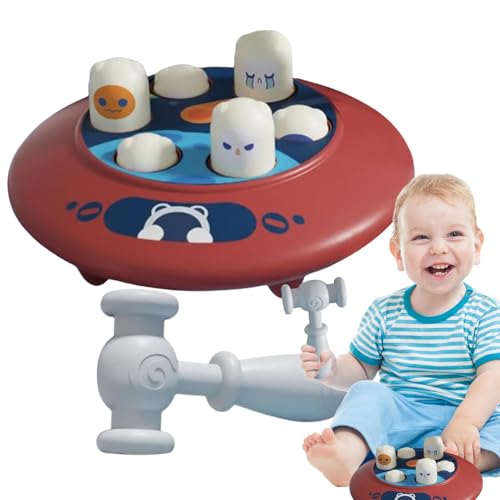 Povanjer Hammerspielzeug, Hammerspiel für – Interaktives Raumschiffschlag-Spielzeug mit Hammer | Feinmotorik-Spielzeug, Lernspielzeug für die frühe Entwicklung von Povanjer