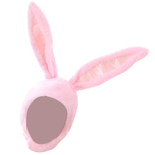 Povanjer Hasenohrhut für Damen, lustiger Hasenohrenhut aus Plüsch mit Hasenohren | Ostern Frauen Cosplay Kostüm Hüte warm weich und bequem von Povanjer