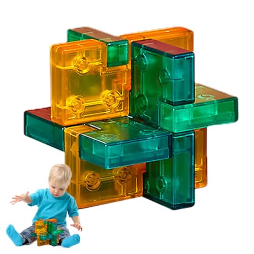 Povanjer Luban-Lock-Spielzeug, entsperren Sie ineinandergreifende Puzzles und Rätsel | Luban Kongming Lock, tragbares Logik-Puzzle und IQ-Testspielzeug für Jugendliche und Erwachsene von Povanjer