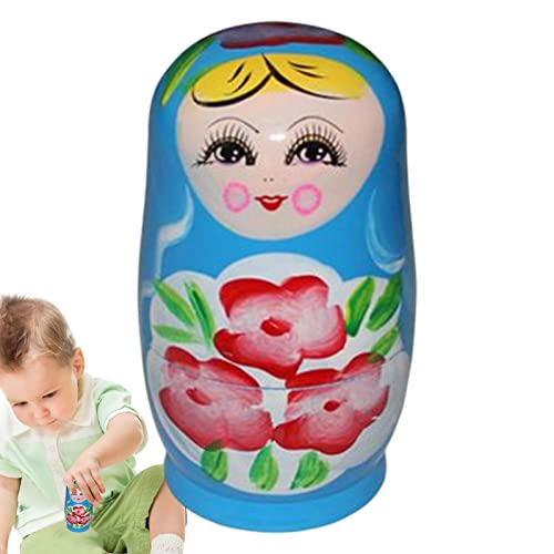 Povanjer Matrjoschka – Set ineinandergreifend, stapelbar, aus Holz – Dekoration für Babyschuppen, traditionell, stapelbares Spielzeug aus Holz für Halloween, als Geschenk Povanjer Matrjoschka – Set ineinandergreifend, stapelbar, aus Holz – Dekoration für Babyschuppen, traditionell, stapelbares Spielzeug aus Holz für Halloween, als Geschenk von Povanjer