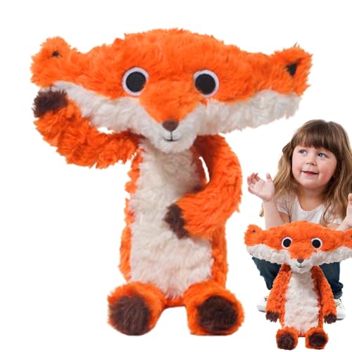 Povanjer Plüschtier Fuchs, Plüschtier Fuchs - Lustiges Plüschtier Fuchs | Kuscheltier bequem zu sammeln, Kuschelkissen aus weichem und niedlichem Fuchs von Povanjer