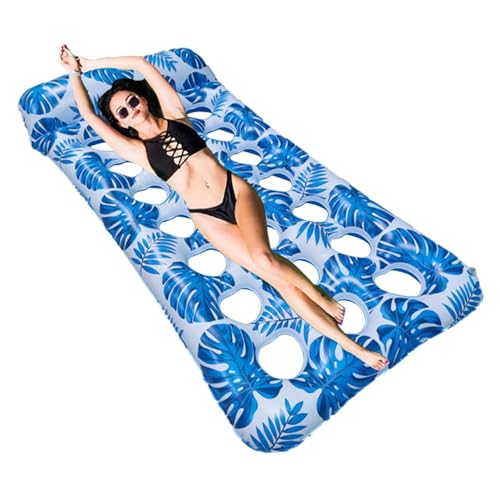 Povanjer Schwimmhilfe für Poolliege, schwimmendes Floß für Pool – schwimmende Liege für Poolflosse für Erwachsene – Hot Days Poolschwimmer für Unterhaltung für Park von Povanjer