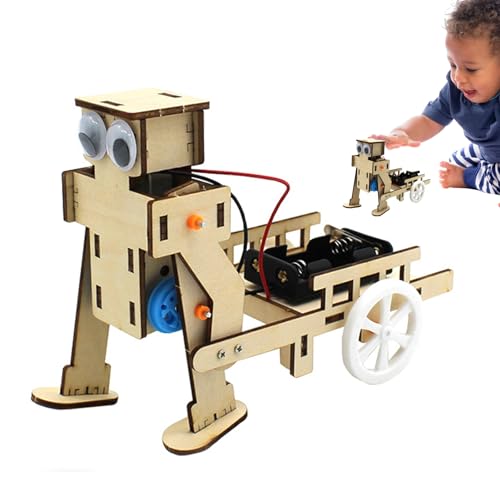 Povanjer Zusammengebautes Baustein-Set, Bauspielzeug für – lustiges und niedliches Experimentierspielzeug aus Holz, DIY | Wissenschaftssets, Lernspielzeug für Erkundung, Kapazität von Povanjer