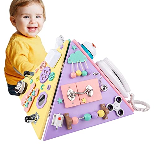 -Spielzeugpyramide - Pyramidenförmiges Zappelspielzeug für autistische Kinder | Sensorisches Kinderspielzeug, Hand-Augen-Koordinations-Lernspielzeug für den Unterricht, Jungen, von Povanjer