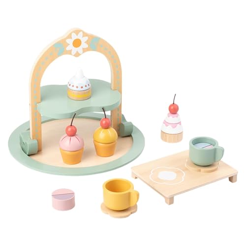 Teeset, Tee-Set für Küche, Simulationsspiel-Set, Teespiel für kleine Mädchen im Alter von 3 bis 6 Jahren, Tee-Zeitspielzeug, Spielset von Povanjer