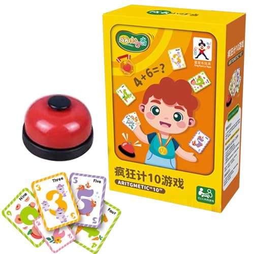 Zahlensinn Spiele, mathematische Spielkarten – Mathematische Spielkarte für Herausforderungsnummern – Mathematisches Kartenspiel mit Zahlenempfindlichkeit, Familienspiele für Zahlensinn Spiele, mathematische Spielkarten – Mathematische Spielkarte für Herausforderungsnummern – Mathematisches Kartenspiel mit Zahlenempfindlichkeit, Familienspiele für von Povanjer