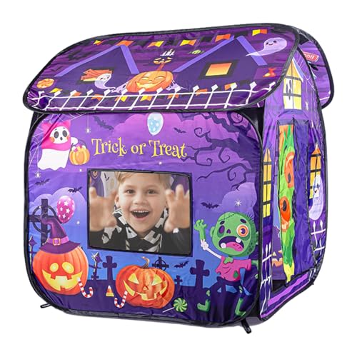 Zelt für Playhouse, Hauszelt für drinnen | Halloween-Spielhaus für drinnen | faltbarer und belüfteter Spielplatz für Kleinkinder, Spielzelt für einfache Montage von Povanjer