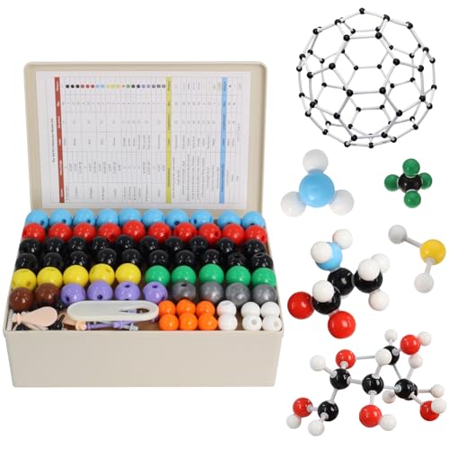 Molekulare Modelle Organische und anorganische Chemie Bausatz 444 Teile mit Atombindungen und Anleitung für Lehrer und Wissenschaftler Wissenschaftlicher Atomsatz für den Chemieunterricht Molekulare Modelle Organische und anorganische Chemie Bausatz 444 Teile mit Atombindungen und Anleitung für Lehrer und Wissenschaftler Wissenschaftlicher Atomsatz für den Chemieunterricht von Poweka