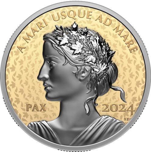 Peace Dollar Gold Münze 200$ Canada 2024 von Power Coin