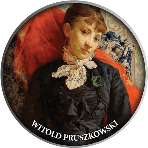 Portrait of Stefania Fedorowiczowa by Witold Pruszkowski Pride of Polish Painting Silber Münze 500 Francs Cameroon 2023 von Power Coin