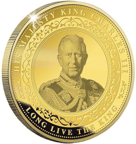 Power Coin Accession of King Charles Iii Gilded Metall Medaille 2022 von Power Coin