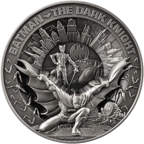 Power Coin Batman Dark Knight 10 Oz Silber Münze 10$ Barbados 2024 von Power Coin