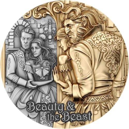 Power Coin Beauty and The Beast 2 Oz Silber Münze 2000 Francs Cameroon 2024 von Power Coin
