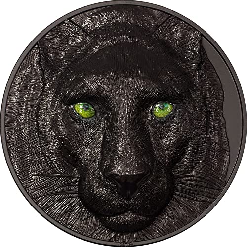 Power Coin Black Panther Hunters by Night 5 Oz Silber Münze 20$ Palau 2020 von Power Coin