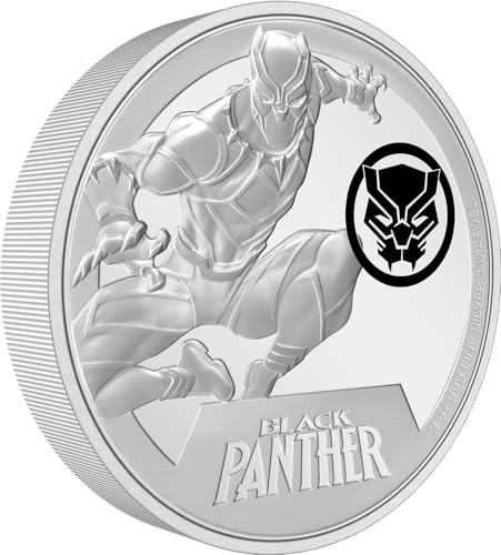 Power Coin Black Panther Marvel Classic Superheroes 3 Oz Silber Münze 10$ Niue 2023 von Power Coin