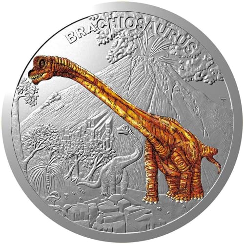 Power Coin Brachiosaurus Prehistoric World 1 Oz Silber Münze 1$ Niue 2024 von Power Coin