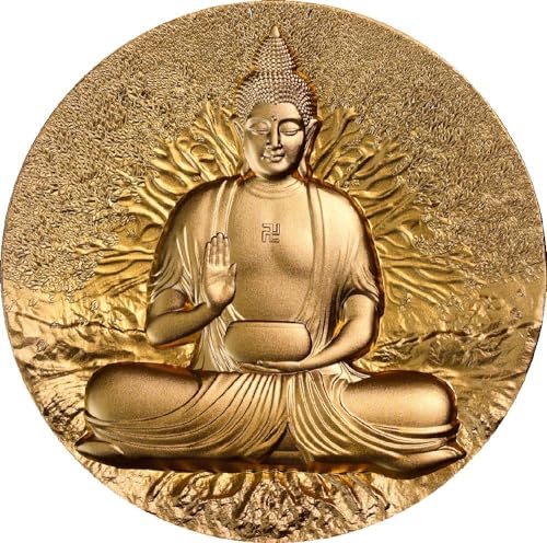 Power Coin Buddha Creator of Buddhism Gilded 2 Oz Silber Münze 2000 Francs Gabon 2025 von Power Coin