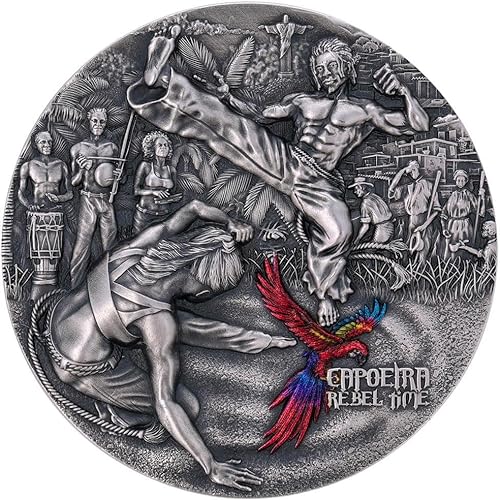 Power Coin Capoeira Rebel Time 2 Oz Silber Münze 2000 Francs Cameroon 2023 von Power Coin