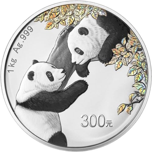 Power Coin China Panda Rainbow 1 Kg Kilo Silber Münze 300 Yuan China 2023 von Power Coin