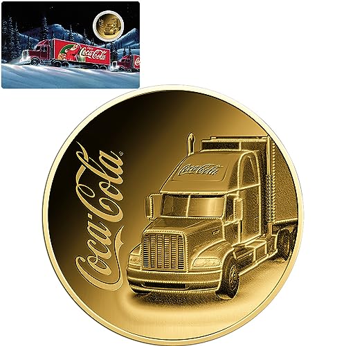 Power Coin Coca Cola Truck 1/1000 Oz Gold Münze 3000 Francs Chad 2023 von Power Coin