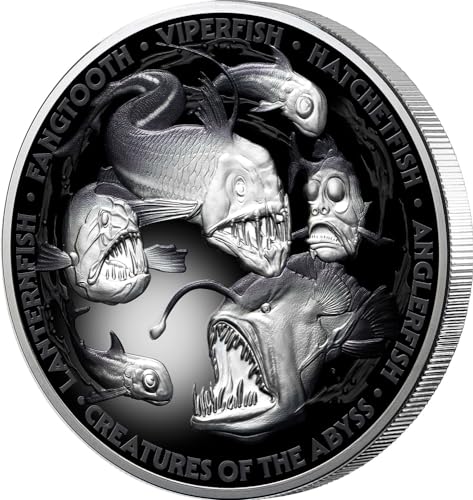 Power Coin Creatures Abyss 5 Oz Silber Münze 10$ Niue 2024 von Power Coin