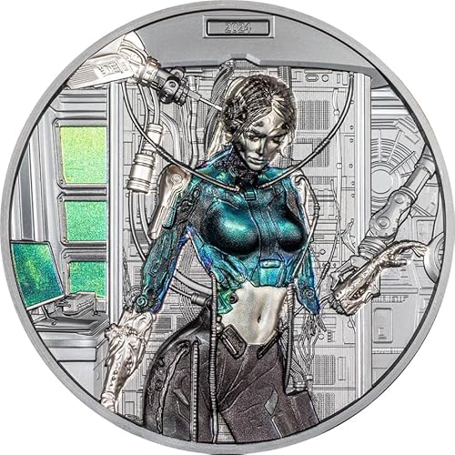 Power Coin Cyber Queen Rebirth 3 Oz Silber Münze 20$ Cook Islands 2024 von Power Coin