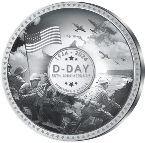 Power Coin D-Day Seaborne Invasion 80 Jahrestag Silber Münze 5$ Solomon Islands 2024 von Power Coin