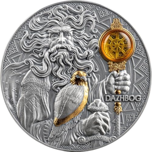 Power Coin Dazhbog Divine Faces of The Sun 3 Oz Silber Münze 5$ Niue 2024 von Power Coin