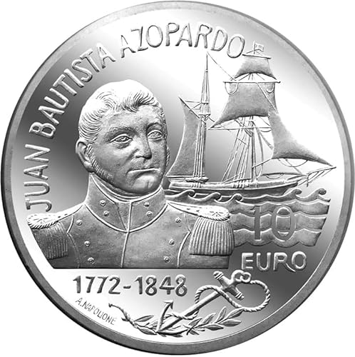 Power Coin Death of Juan Bautista Azopardo 175 Jahrestag Silber Münze 10€ Euro Malta 2023 von Power Coin
