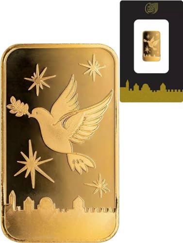 Power Coin Dove of Peace Jerusalem of Gold Gold Bar Israel 2024 von Power Coin