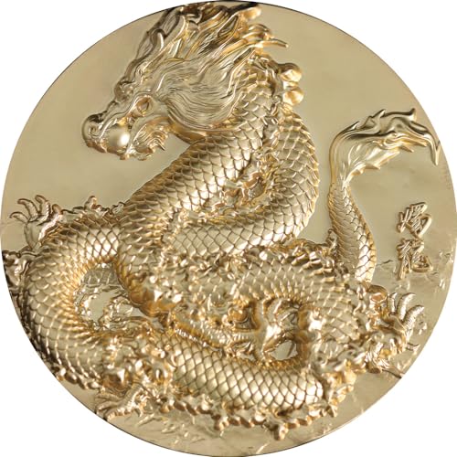 Power Coin Dragon Torch Gold Gilded 5 Oz Silber Münze 18888 Francs Chad 2024 von Power Coin
