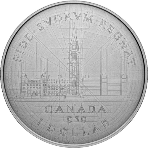Power Coin Emanuel Hahns Original Sketch Parliament 5 Oz Silber Münze 1$ Canada 2024 von Power Coin