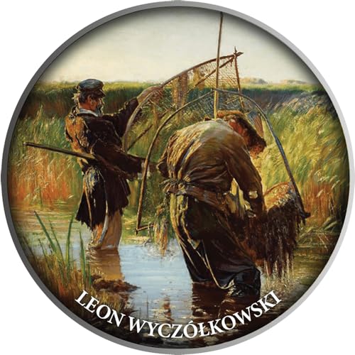 Power Coin Fishermen by Leon Wyczólkowski Pride of Polish Painting Silber Münze 500 Franken Cameroon 2023 von Power Coin