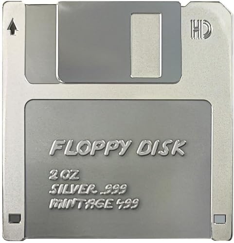 Power Coin Floppy Disk Techstalgic 2 Oz Silber Münze 2$ Niue 2024 von Power Coin