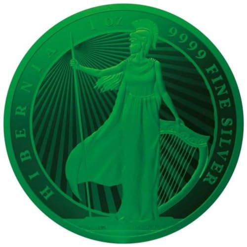 Power Coin Hibernia Cyber Green Irland 1 Oz Silber Münze 2$ Niue 2023 von Power Coin