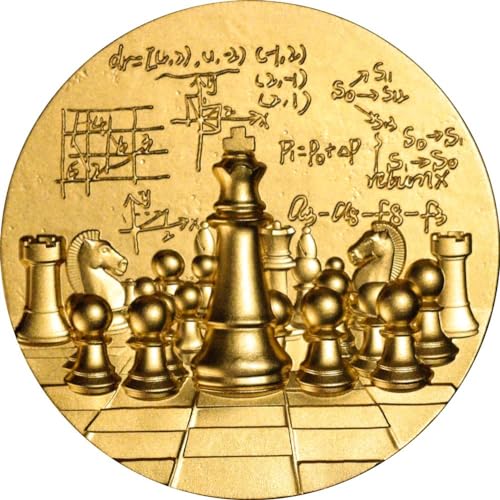 Power Coin International Chess Gilded 2 Oz Silber Münze 2000 Francs Cameroon 2024 von Power Coin