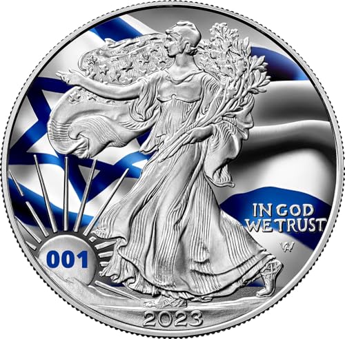 Power Coin Israel Flags of The World 1 Oz Silber Münze 1$ Usa 2023 von Power Coin