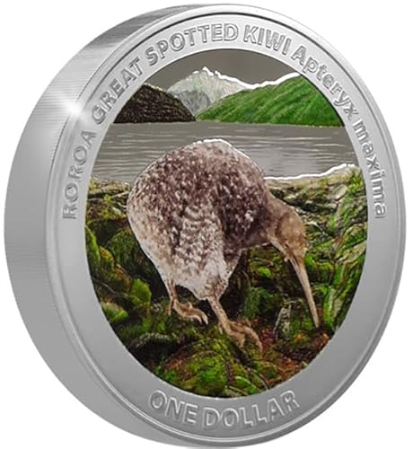 Power Coin Kiwi Colored 1 Oz Silber Münze 1$ New Zealand 2024 von Power Coin