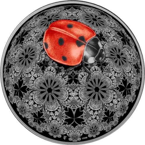 Power Coin Ladybird Entoma Coloured 1 Oz Silber Münze 20$ Liberia 2024 von Power Coin