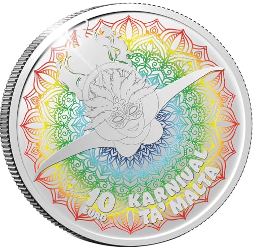 Power Coin Malta Carneval Silber Münze 10€ Euro Malta 2024 von Power Coin
