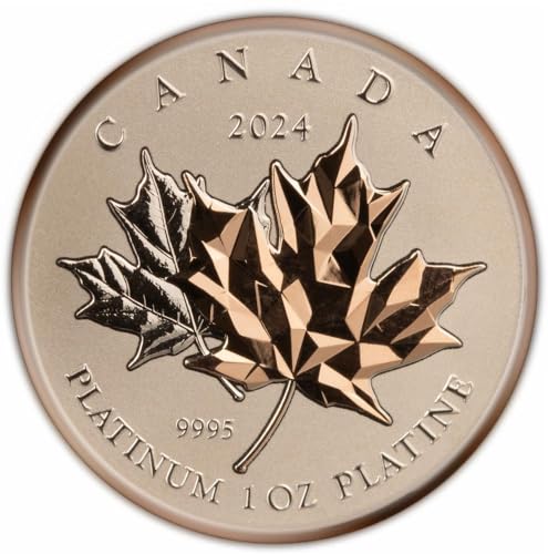 Power Coin Maple Leaf 1 Oz Platin Münze 300$ Canada 2024 von Power Coin