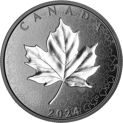 Power Coin Maple Leaf Incuse Strike 5 Oz Silber Münze 50$ Canada 2024 von Power Coin
