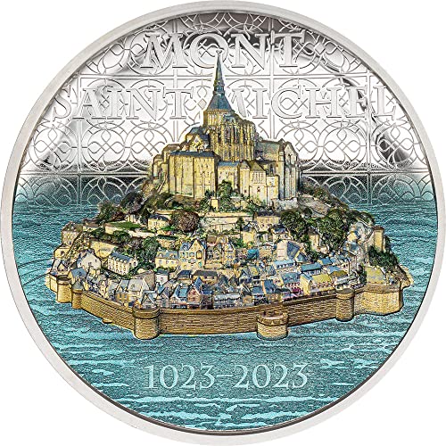 Power Coin Mont Saint Michel 5 Oz Silber Münze 25$ Cook Islands 2023 von Power Coin