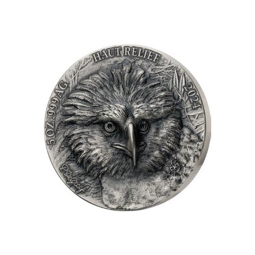 Power Coin Philippine Eagle Big Five Asia 5 Oz Silber Münze 5000 Francs Ivory Coast 2024 von Power Coin