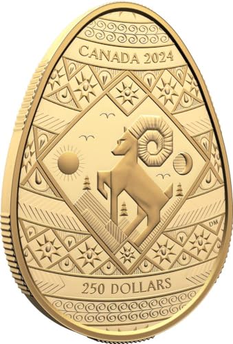 Power Coin Pysanka Shaped Gold Münze 250$ Canada 2024 von Power Coin
