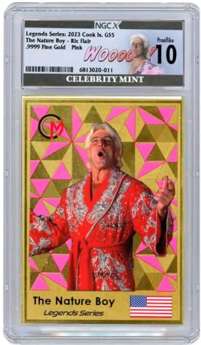 Power Coin RIC Flair Legends Pink Colorway Graded Ngcx Pl10 Gold Münze 5$ Cook Islands 2023 von Power Coin